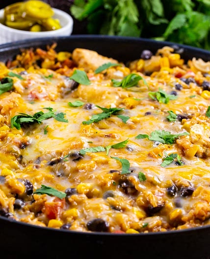Mexican Chicken and Rice Casserole