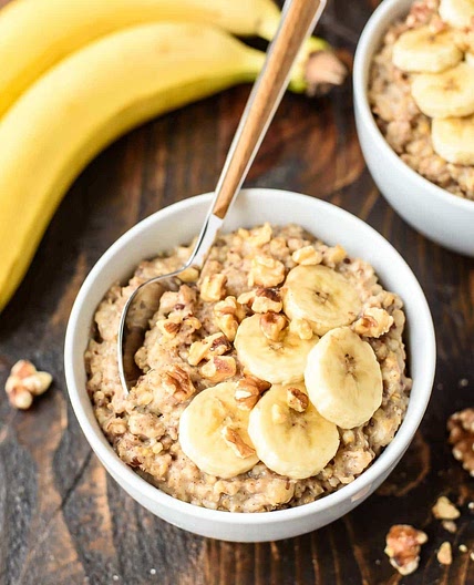 Overnight Slow Cooker Steel Cut Oats with Banana