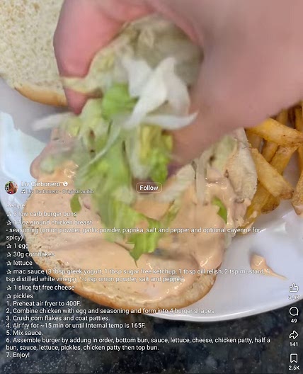 High Protein Chicken Sandwiches with Mac Sauce