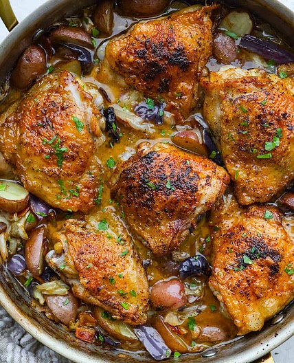 Creamy Irish Pub Chicken Skillet (Dialysis Friendly)