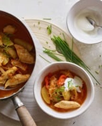 Pouletragout mit Sauerkraut