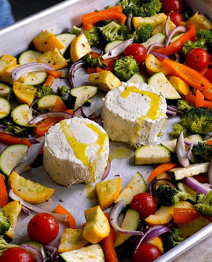 Spicy Sheet Pan Pasta