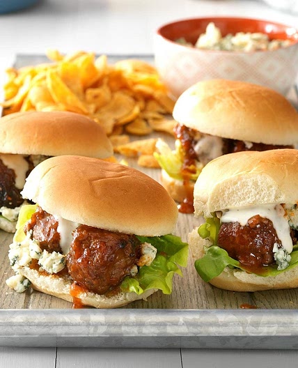 Honey Buffalo Meatball Sliders
