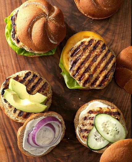 Grilled Chicken Ranch Burgers