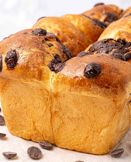 Chocolate Chip Brioche Bread
