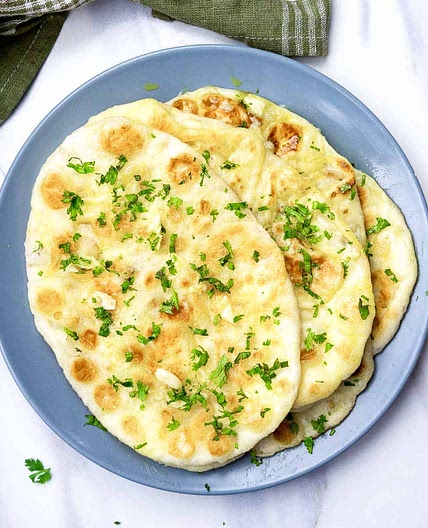 Restaurant-Style Garlic Butter Naan