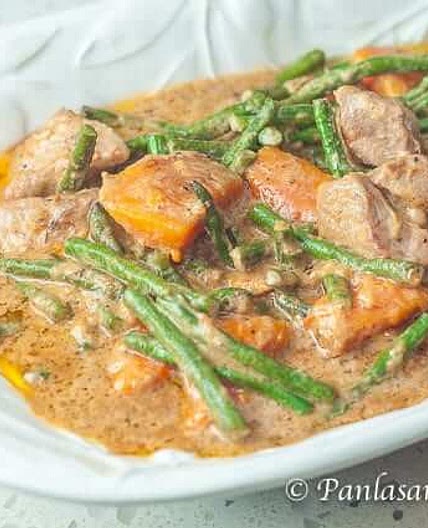 Pork Ginataan with Squash and String Beans