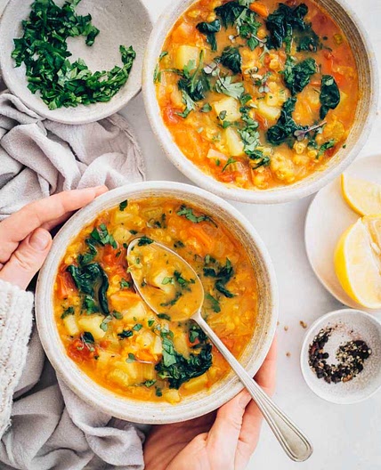 Anti-Inflammatory Veggie Soup with Turmeric
