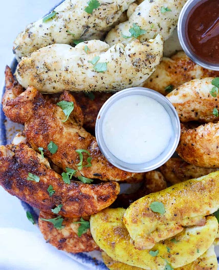 No Breading Chicken Tenders (Air Fryer Recipe)