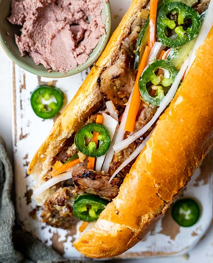 Authentic Banh Mi Recipe with Lemongrass Pork