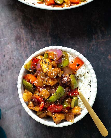 Sweet and Sour Tofu Veggie Stir Fry