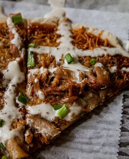 Smoked Pulled Pork Pizza