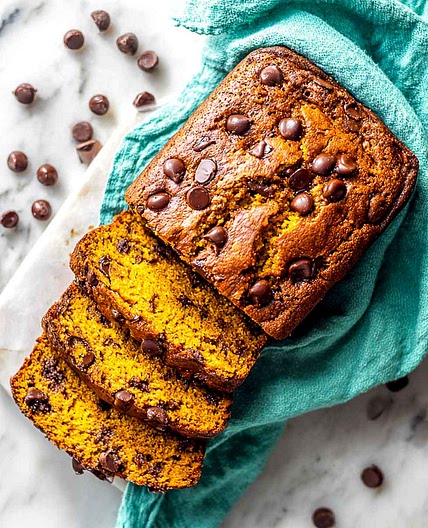 Air Fryer Chocolate Chip Pumpkin Bread