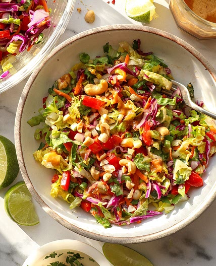 Thai Salad with Peanut Dressing