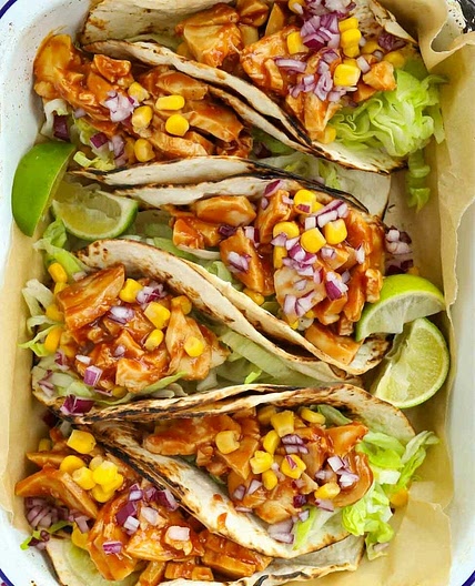 Chicken Tacos {10 Minute Recipe}