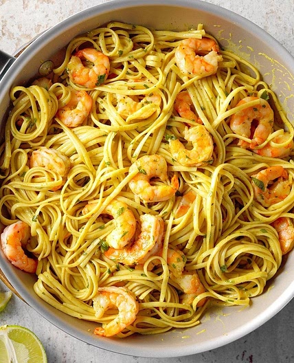 Curry Shrimp Linguine