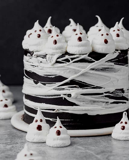 Black Cocoa Halloween Layer Cake