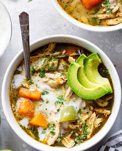 Butternut Squash Chicken Chili {Paleo, Whole30}