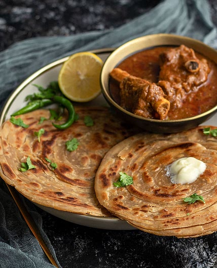 Lachha Paratha Easy Indian Layered Bread