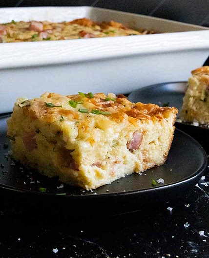 Ham and Cheese Strata