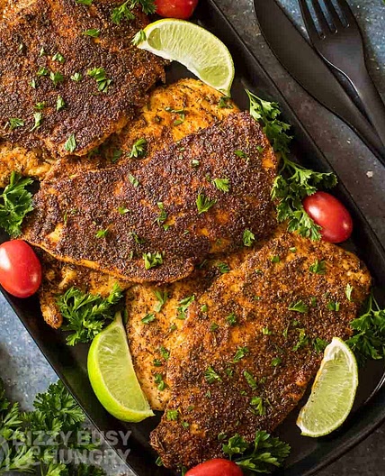 Cajun Blackened Chicken Cutlets