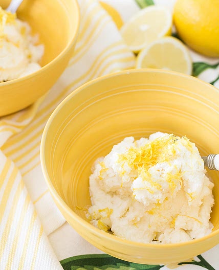 Homemade Lemon Ice Cream