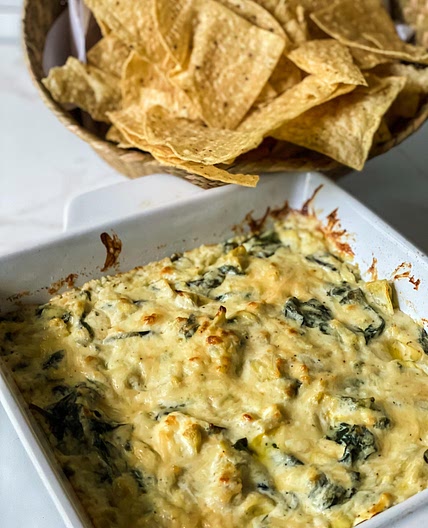 Gluten Free Oven Baked Spinach Artichoke Dip