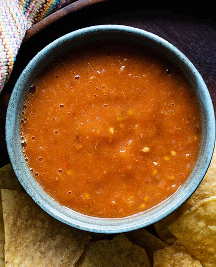 Salsa Roja (Homemade Mexican Salsa)