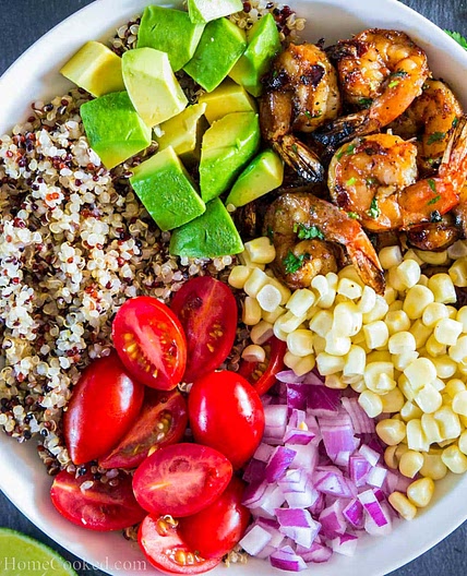 Shrimp Quinoa Bowl