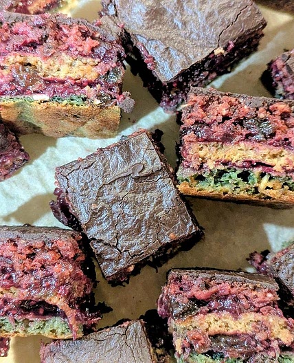 Dye Free Rainbow Cookies