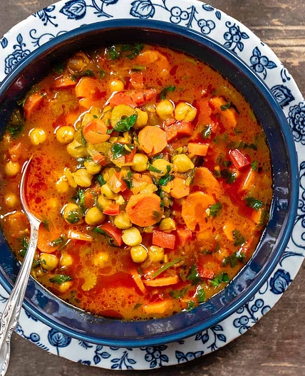 Easy Mediterranean Chickpea Soup Recipe