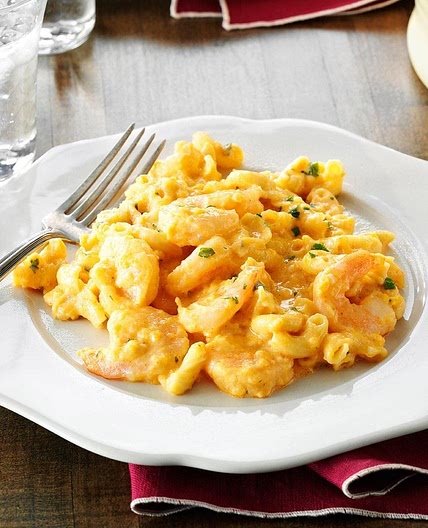 Pressure-Cooker Buffalo Shrimp Mac & Cheese