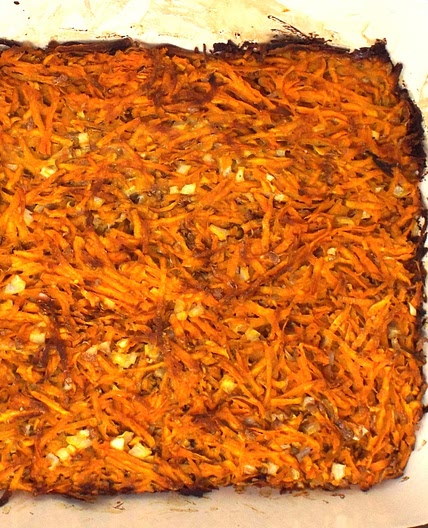 Savory Sweet Potato and Onion Kugel