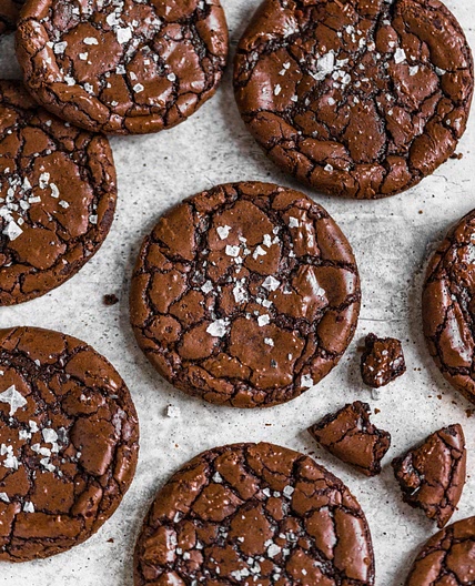 Fudgy Brownie Crinkle Cookies