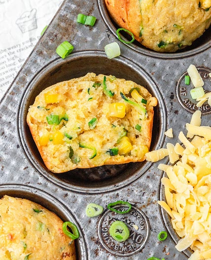 Zucchini Cornbread Muffins