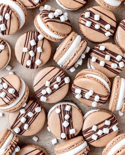 Hot Chocolate Macarons