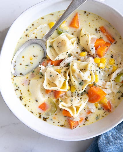 Creamy Chicken Tortellini Soup Recipe