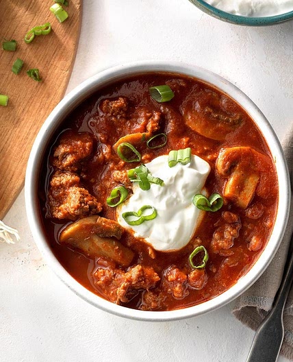 Meaty Mushroom Chili