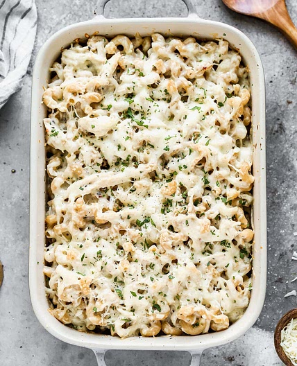 Chicken Alfredo Bake