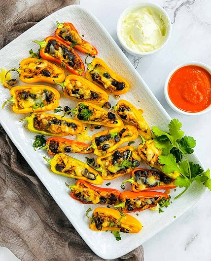 Chicken Taco Stuffed Mini Peppers