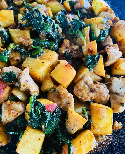 Blackstone Chicken Cranberries and Apples