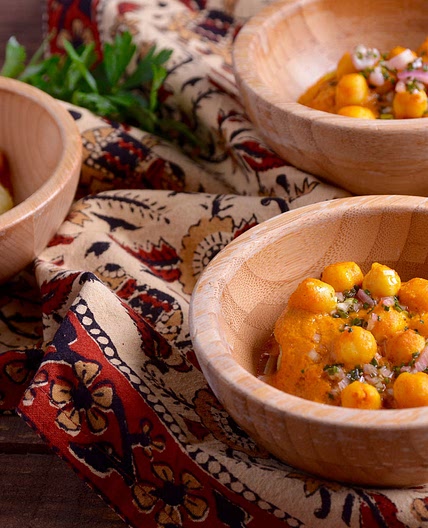 Pastelito de patata con garbanzos (Alloo tikki)