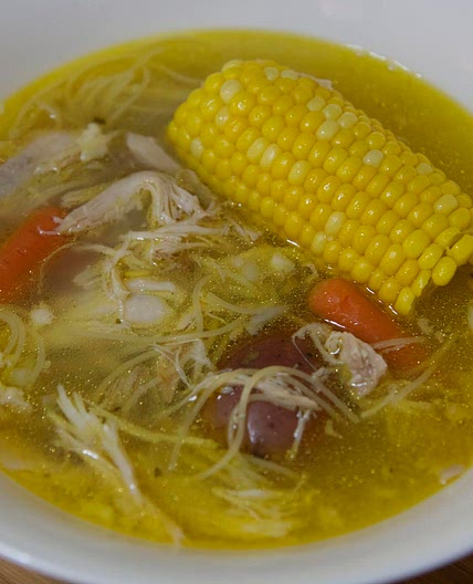 Cuban Chicken Noodle Soup