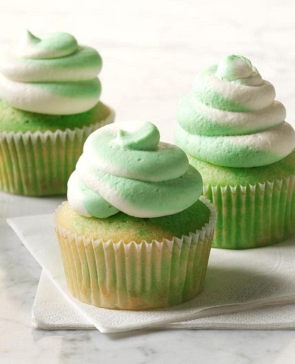 Creme de Menthe Cupcakes