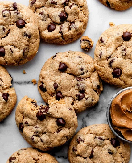 Bakery-Style Peanut Butter Chocolate Chip Cookies