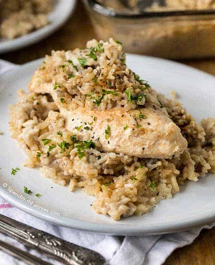 4 Ingredient Chicken & Rice Casserole