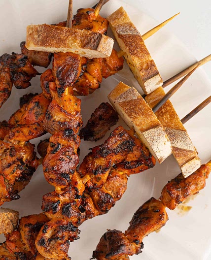 Juicy Pinchos de Pollo (Grilled Chicken Skewers)