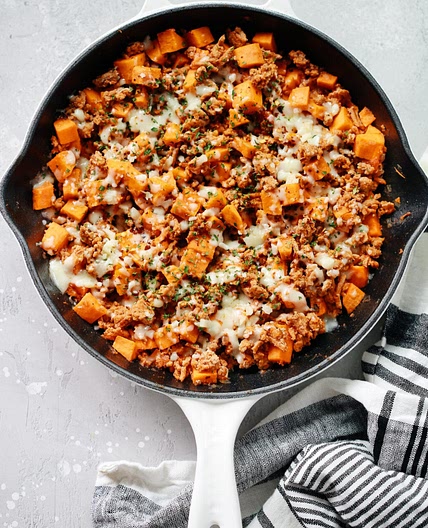 Ground Turkey Sweet Potato Skillet