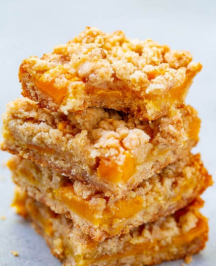 Mango Oatmeal Crumble Bars