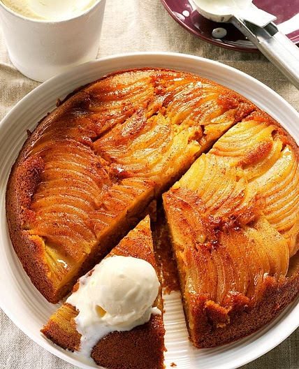 Apple-Pumpkin Upside-Down Cake